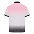 thumbnail image 5 of HomeGardon Mens Shirts Turn Down Collar Short Sleeve,Mens Shirts Turn Down Collar Men's Lapel Button Color Matching Loose Casual Shirt,S-XXXL, 5 of 6