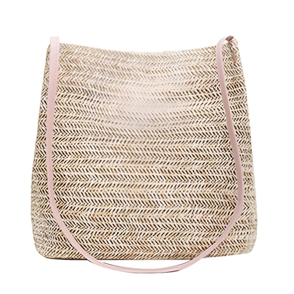 GASTROPOD Womens Straw Woven Shoulder Bag Summer Beach Travel Crossbody Handbag Handmade Satchel Purse Tote for Shopping Camping