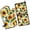 Sunflower Pattern, variant on Happiness Is Homemade Kitchen Oven Mitt and Pot Holder Sets 2 Pcs for Baking, Cooking and Grilling, Heat Resistant Up To 392 °F
