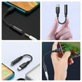 thumbnail image 3 of CRAFTHROU Adaptador Auxiliar USB Jack 3.5 Mm Para Teléfono Con Portátil Y Resistente Negro, 3 of 8