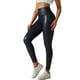 thumbnail image 1 of Gibobby Yoga leggings Moda para mujer Ocio Club nocturno sexy Cintura alta Color sólido Slim Fit PU Pantalones de cuero Imitación cuero Otoño e invi(Marina,XL), 1 of 5