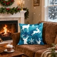 thumbnail image 6 of Xuniizn Christmas Pillow Covers 18x18 inch Xmas Decorations Soft Plush Faux Fur Wool Christmas Throw Pillow Cases Winter Holiday Decor for Sofa Living Room, 6 of 7