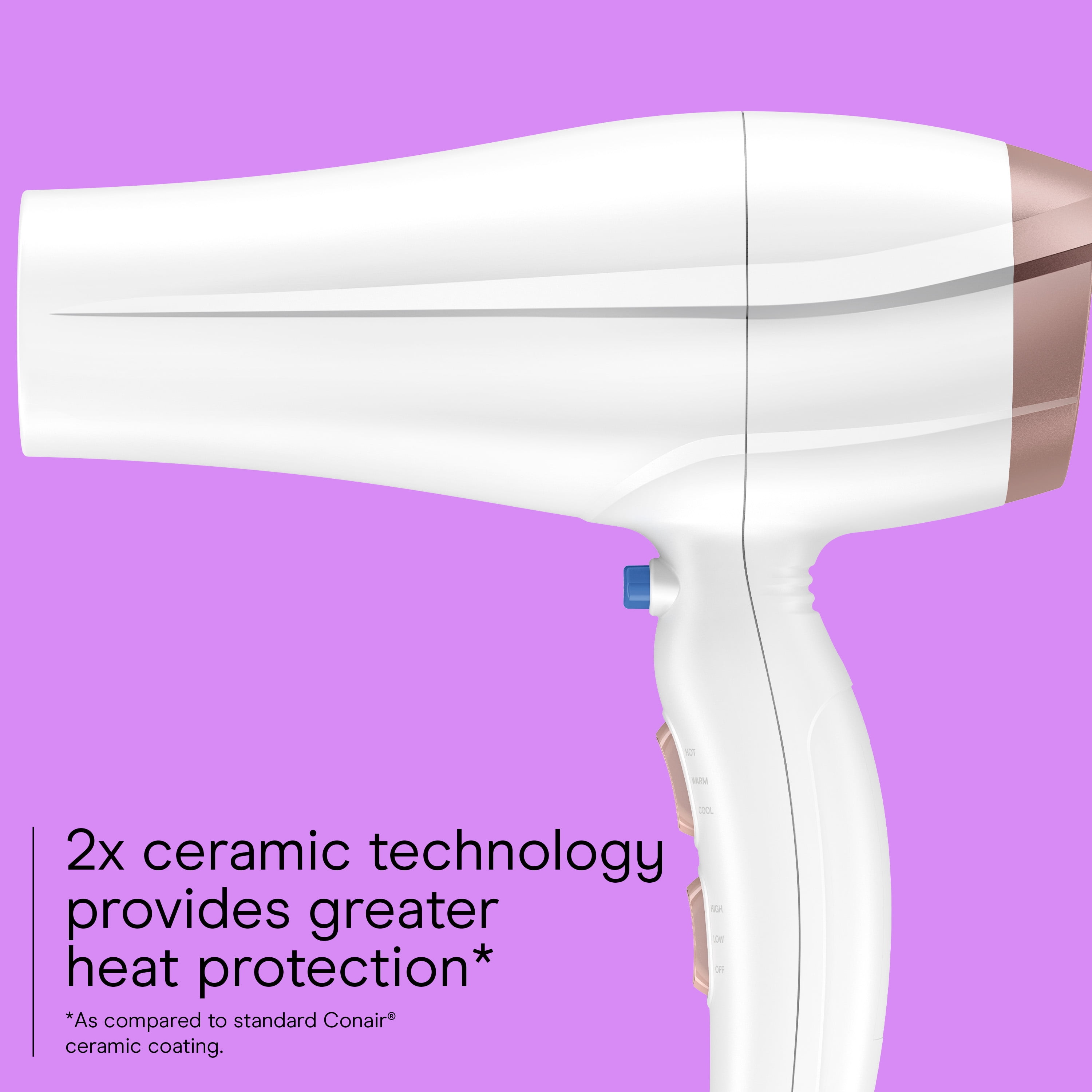 Conair Double Ceramic Technology Hair Dryer, Includes Concentrator