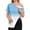 4# Blue, variant on Women's Post Shoulder Surgery Shirts Short Sleeve Snap-Open Arm Shoulder Recovery Shirt Casual Loose Adaptive Blouses Pink 2XL