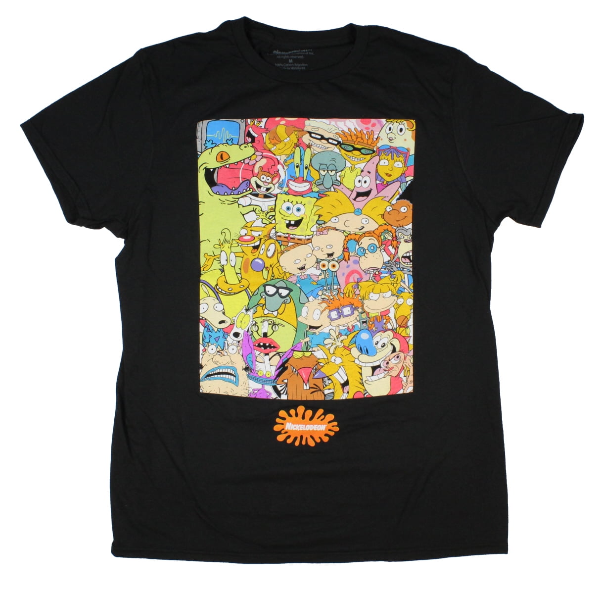 Nicktoons Mens T-Shirt Giant Rugrats Ren Stimpy Arnold More Group ...