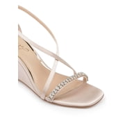 Jewel Badgley Mischka Womens Adelynn Wedges Ankle Strap