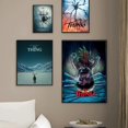 thumbnail image 4 of Pósteres de la película de terror clásica The Thing, pintura en lienzo, imagen artística de pared de John Carpenter para dormitorio, decoración del hogar, 4 of 5