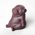 thumbnail image 1 of 1 pieza estatuas de perros arena púrpura té mascota lindas figuritas de animales té mascota oficina decoración del hogar Accesorios adornos de cerámica para el hogar, 1 of 5