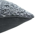 thumbnail image 4 of S4Sassy Decor Gray Silver Sequins Decorative Cushion Cover Bow Gift Pillowcase Square Pillow Cover 12 x 12, 4 of 5