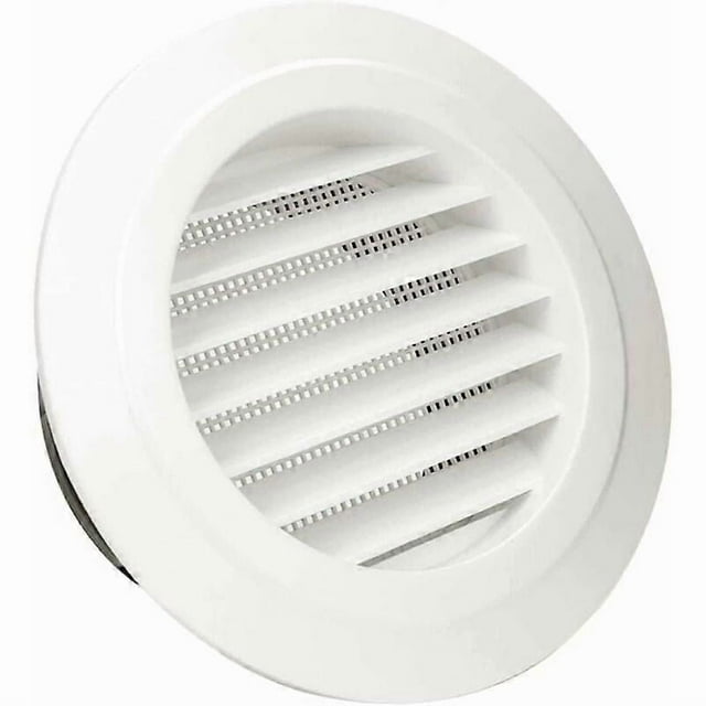 Ventilation Vent, 4 Round ABS Ventilation Grille with Anti-Insect Protection Grille for Ducts, Ventilation Vent with Protection Grille (ø100mm)