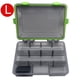 thumbnail image 1 of Caja de pesca portátil, cebo impermeable, cajas de anzuelos, herramienta de pesca (verde grande), 1 of 6