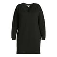 thumbnail image 5 of Terra & Sky Women's Plus Size V-Neck Dress with Long Sleeves, 5 of 5