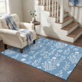 thumbnail image 6 of Washable Area Rugs 4x6 FT Blue Botanical Rugs for Living Room Non-Slip Soft Non-Shedding Low-Profile Rectangle Spring Summer Chic Wildflowers Large Rug Carpet for Bedroom Dining Room Home Decor, 6 of 8