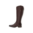thumbnail image 4 of Sam Edelman Penny 2 DK Brown Block Heel Knee High Calf Leather Riding Boots (DK BROWN, 7), 4 of 6