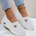 thumbnail image 5 of CAIXAI Wide Walking Shoes for Women Orthopedic Dress Shoes for Women Comfortable Mesh Knitted Casual Sneakers for Women on Adjustable Upper Mary Jane Shoes Hands Free Soft Shoes, 5 of 6