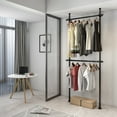 thumbnail image 5 of Floor-to-Ceiling Laundry Drying Rack, Carbon Steel Adjustable Height & Width Clothes Rack No Drill for Home Boutiqu, 5 of 18