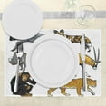 thumbnail image 3 of Ambesonne Zoo Place Mats Set of 4, Cartoon Wild Animals Africa, Standard Size, Multicolor, 3 of 6