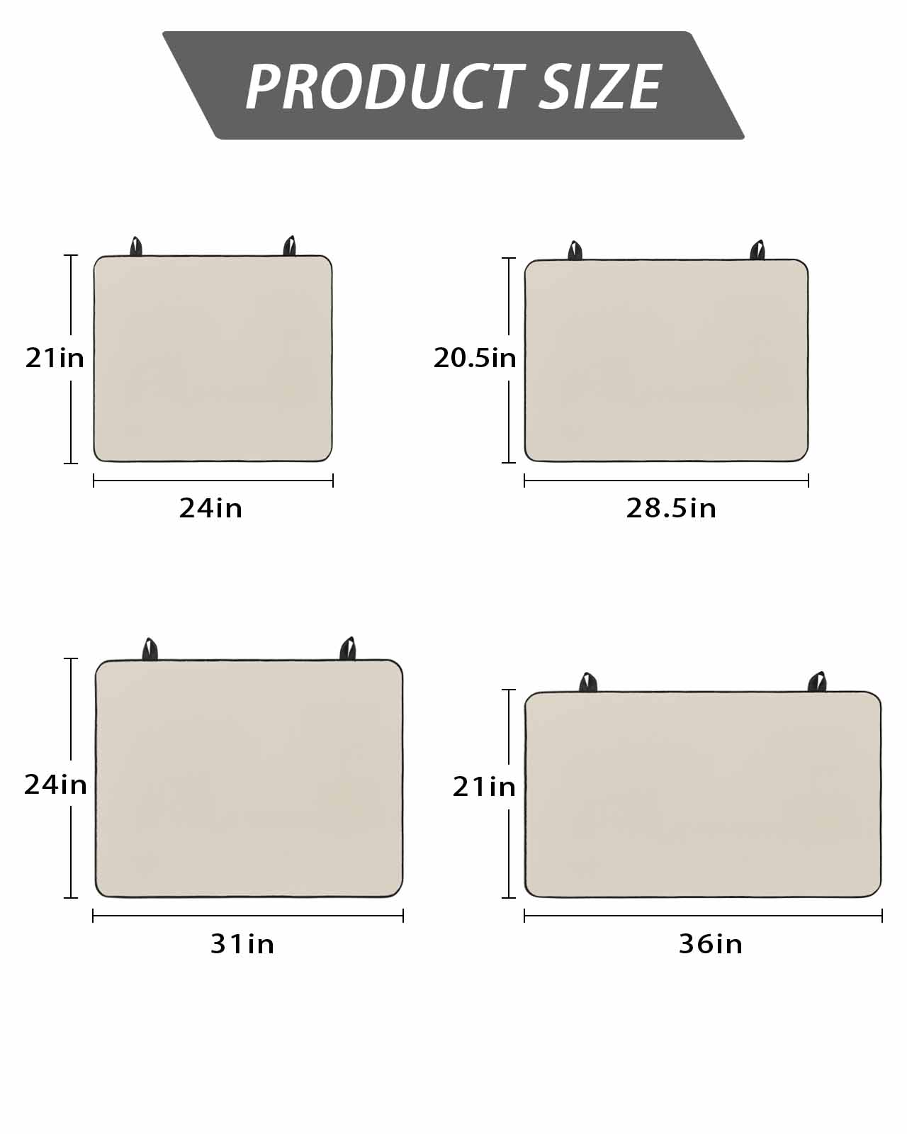 Beige Stove Top Covers for Electric Stove, 28'x20'' White Swan Solid Color Glass Ceramic Stove Cover Foldable Rubber Mat Heat Resistant Cooktop Protector for Kitchen