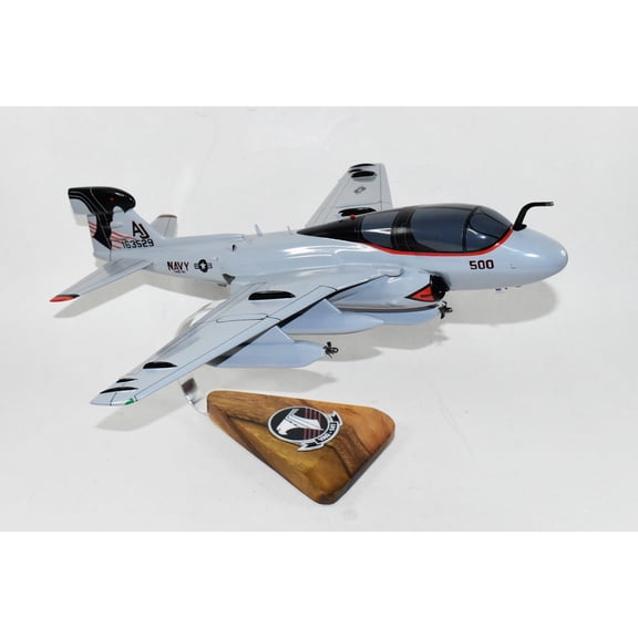 VAQ-141 Shadowhawks EA-6b Model, 18", Mahogany, Navy, Grumman