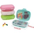 thumbnail image 2 of GHSDFBB Travel Pill Container, Portable Pill Case 8 Compartment for Vitamin, Supplements Storage, Professional Pill Container for Travel Camping Cycling (Pink,Green), 2 of 7
