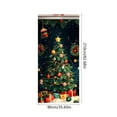 thumbnail image 6 of Elastic Christmas Door Cover 35″ x 82″ with Festive Patterns for Holiday Wall Decoration and Party Background Arrangement B, 6 of 6
