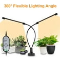 thumbnail image 4 of Mistaha USB Plant Grow Light Sunlight White Full Spectrum Angle Adjustable Desktop Clamp Growing Lamp for Indoor Plants 5 Dimmable Levels 4/8/12H Timer, 4 of 8