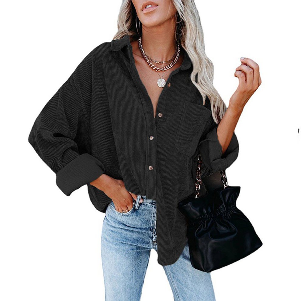 Loose Oversized Button Shirt Jacket 