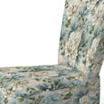 thumbnail image 4 of Designart "Green Petal Damask Melody" Green Damask Upholstered Accent Chair - Bohemian & Eclectic Arm Chair For Bedroom, 4 of 5