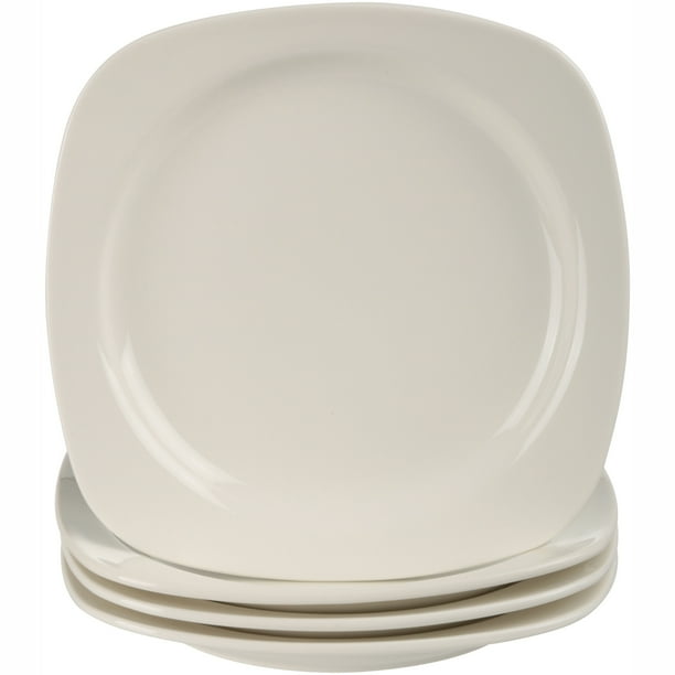 Oneida® Chef's Table™ Fine Porcelain Soft Square Salad Plates Set 4 ct
