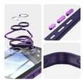 thumbnail image 3 of ELEHOLD for iPhone 16 Plus Case, Slim Clear Non-Yellowing Shockproof Anti-Scratch Hard Back Cover Rugged with Camera Lens Protector Case for iPhone 16 Plus,Darkpurple, 3 of 6