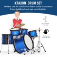 thumbnail image 3 of Batería Ktaxon Junior 16" de 5 Piezas con Banqueta y Pedal, 3 of 7