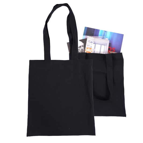 Paquete de 10 Bolsas Tote Bag de Loneta Ecológica 100% Algodón | Bolsa Reutilizable de Tela para Compras, Supermercado o Playa | Bolsas de Regalo Mayoreo Personalizables | 40 x 35 cm