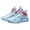 C-Sky Blue61, variant on DHFJKG Boys Girls Sneakers For Kids Knitted Mesh Sports Sneakers Lace Up Breathable Lightweight For Basketball Running Tennis Cozy Shoes
