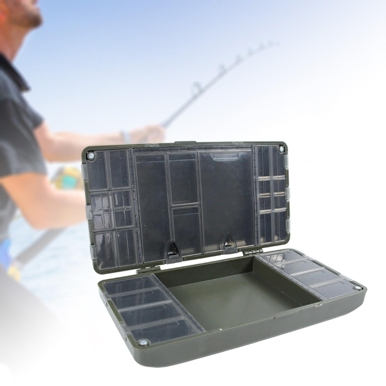 Fishing Tackle Box Organizer Storage Case PP Material Large Capacity Compartments for Fishing Enthusiasts