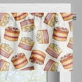 thumbnail image 3 of Ambesonne Cake Window Valance, Wedding Inspired Design, 54" X 12", Multicolor, 3 of 5
