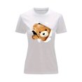 thumbnail image 1 of Playera Blusa Con Impresion De Oso Saliendo Del Pecho Ropa Para Mujer Color Blanco Talla Mediana Marca Emil SaEs, 1 of 4