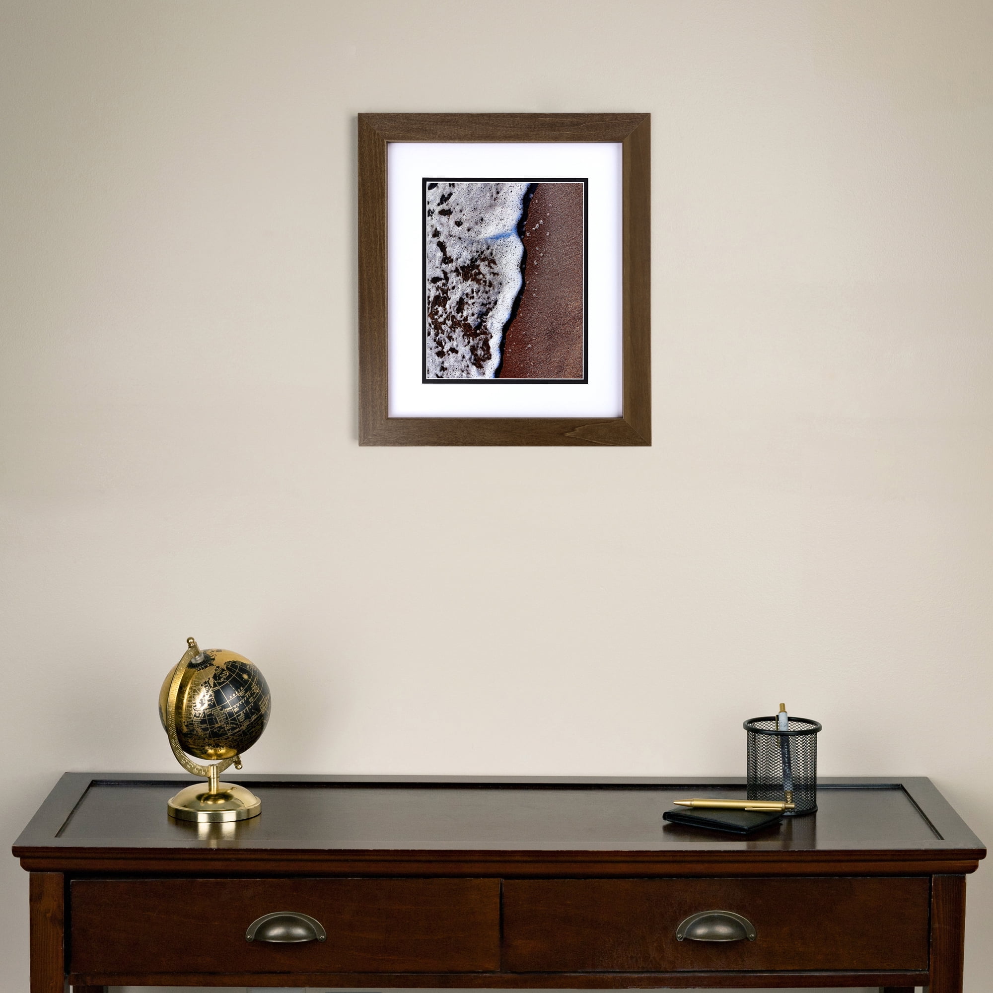 ArtToFrames 18" x 24" Walnut Picture Frame, 18x24 inch Brown MDF Poster Frame (WOM-4296), 3 Pack