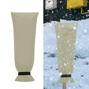 menolana Winter Outside Faucet Cover Sock Sturdy Accessories Thermal Insulation Layer 63x33 cm Beige