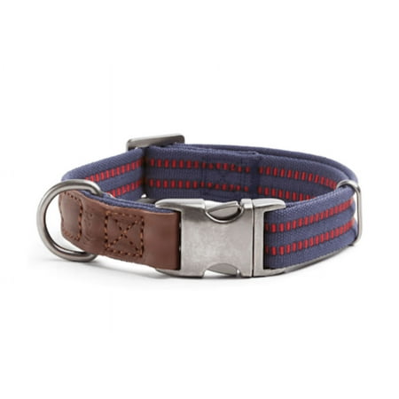 UPC: 0800443434673 | Reddy Navy / Red Webbed Dog Collar  Medium  Navy/ Red.