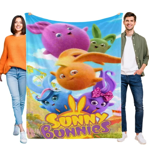 Conejos Solecitos anti-pilling, suave, ligera, esponjosa y acogedora de lujo para hogar y cocina – Perfecta para niños y adultos, 100 x 150 cm