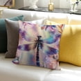 thumbnail image 3 of ZFLMY Throw Pillow Cover Dragonfly Flowers Fantasy Art Farmhouse Decor for Home Sofa Couch Linen 100% 18x18in, 3 of 5