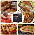 thumbnail image 5 of 4 in 1 Outdoor Pizza Oven Wood Fired 12 inch Bbq Pizza Maker 2-Layer Detachable, Black, 5 of 10