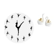 thumbnail image 1 of Reloj de pared,Reloj de pared con bailarina,reloj decorativo colgante.,Relojes de pared silenciosos Reloj decorativo de tiempo silencioso,estatua de cisne,Estatuas y figuras de cisnes de, 1 of 8