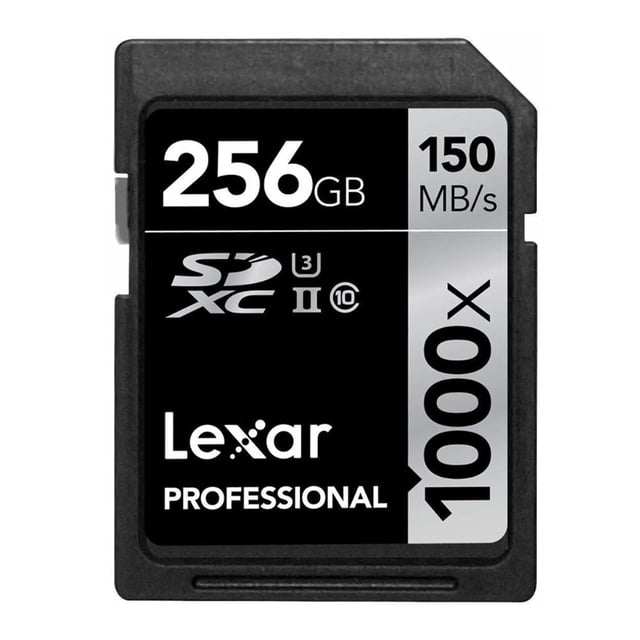 Tarjeta SD Lexar Professional 256GB SDXC UHS-II 1000x
