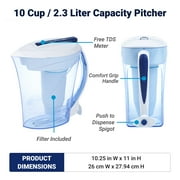 ZeroWater 10 Cup 5-stage Water Filtration Pitcher