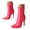 Hot Pink, variant on Stiletto Mid Calf Boots for Women Pointed Toe Ankle Booties Stiletto Heel Short Boots