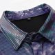 thumbnail image 5 of Blusa y camisa de manga larga con cuello vuelto para hombre, informal, con botones y retazos, de manga larga y cuello vuelto., 5 of 7
