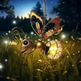 thumbnail image 4 of TIELUTT Golden Solar Garden Lights Unique Design Solar Garden Star Light Fixtures Ceiling Solar Panel Lights Outdoor String Star Lights for Bedroom String Star Light Fixtures Ceiling Mount Rice Light, 4 of 4