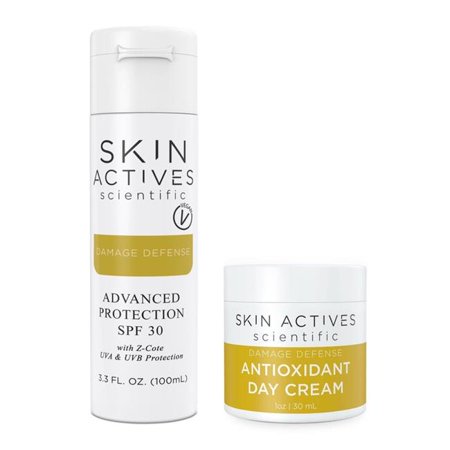 Skin Actives Scientific SAS-BNDL-21 Advanced Sun Protection Bundle - Advanced Protection Sunscreen & Antioxidant Day Cream