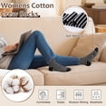 thumbnail image 4 of Loritta Secret Womens Crew Socks, 7 Pairs Cotton Black Funny Casual Soft Dress Socks for Women Ladies Size 9-11, 4 of 9